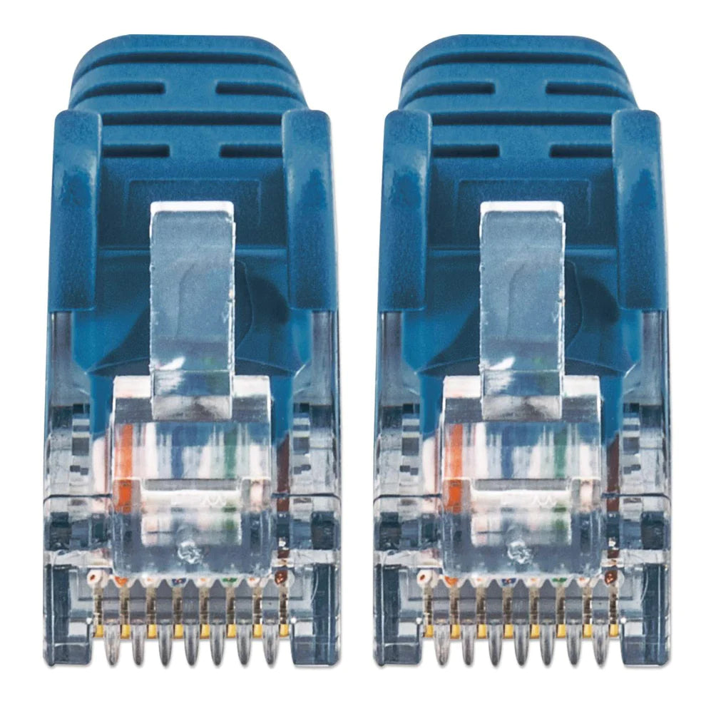 Intellinet IEC-C6A-BL-1-SLIM networking cable Blue 0.3 m Cat6 U/UTP (UTP)