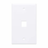 Intellinet 1-Outlet Keystone Wall Plate, White