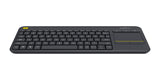 Logitech K400 Plus keyboard Universal RF Wireless AZERTY French Black