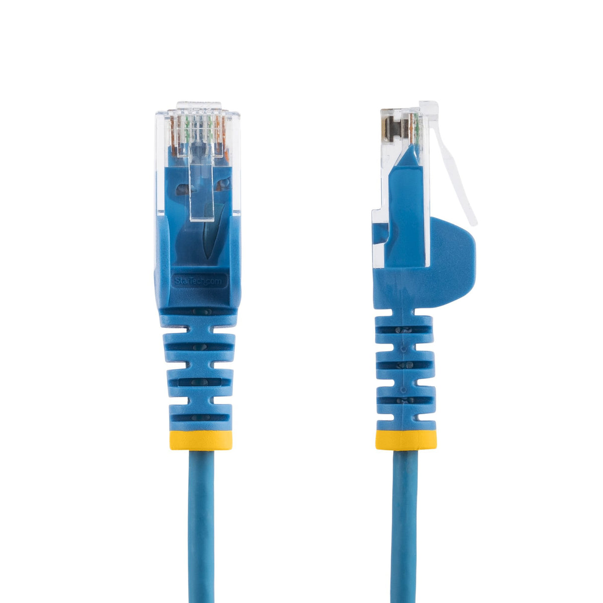 StarTech.com 7ft Blue Slim CAT6 Ethernet Cable, Snagless, 100W PoE, UTP, LSZH, 28AWG Pure Bare Copper Wire, Slim RJ45 Network Patch Cord w/Strain Reliefs, Individually Tested