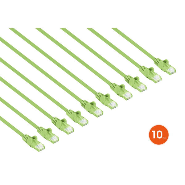 Intellinet 744591 networking cable Light Green 0.3 m Cat6 U/UTP (UTP)