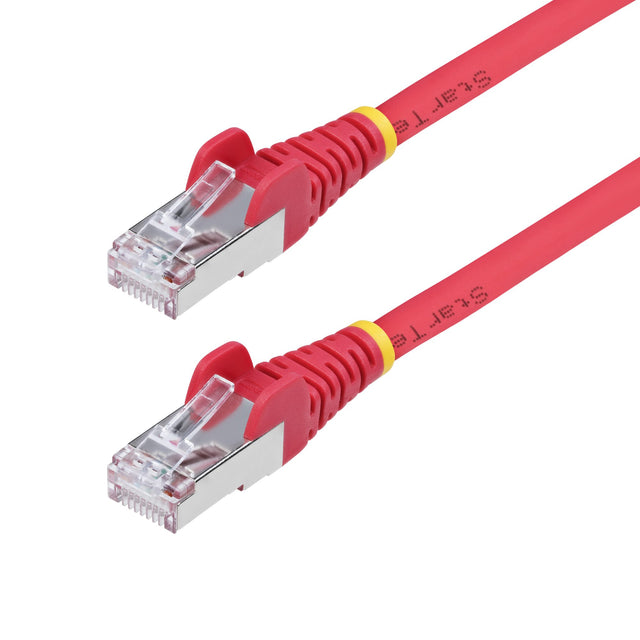 StarTech.com 50ft Red CAT6a Ethernet Cable, Snagless RJ45, 10GbE, 100W PoE++, S/FTP, LSZH, 27AWG Pure Bare Copper Wire, 500MHz, Shielded Network Patch Cord w/Strain Reliefs, Individually Tested/ETL Verified