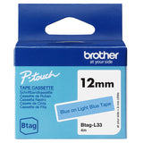 Brother BTAG-L33 label-making tape Blue on light blue