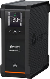 Vertiv PowerUPS 200 Line Interactive PSA6-1500LVT, 1500VA/935W, AVR, USB Charging, Color LCD, User-Replaceable Battery, 6 NEMA Outlets, Three-Year Warranty
