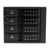 StarTech.com 4 Bay Aluminum Trayless Hot Swap Mobile Rack Backplane for 3.5in SAS II/SATA III - 6 Gbps HDD