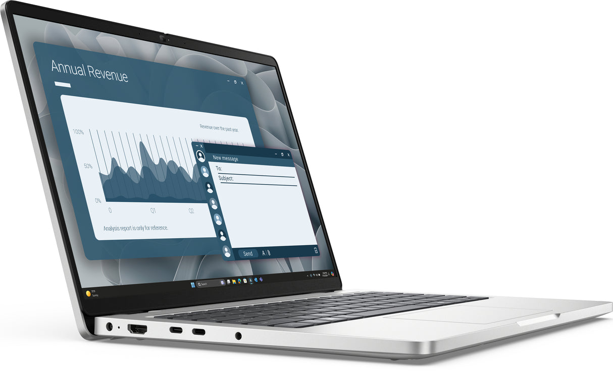 DELL Pro 14 PC14255 Copilot+ PC AMD Ryzen AI 7 PRO 350 Laptop 35.6 cm (14") Full HD+ 16 GB DDR5-SDRAM 512 GB SSD Wi-Fi 6E (802.11ax) Windows 11 Pro US English Silver, Platinum