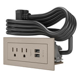 Chief radiant Power Center, 2 AC, 2 USB-A, Nickel