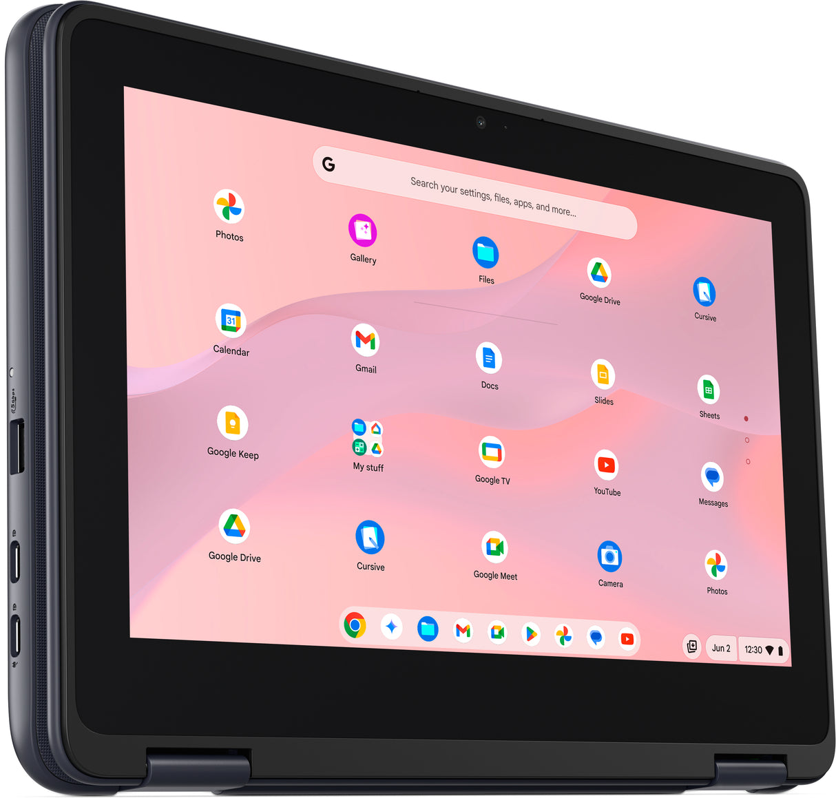 DELL Chromebook CC11260 2-in-1 Intel® N N150 Hybrid (2-in-1) 29.5 cm (11.6") Touchscreen HD 4 GB LPDDR5-SDRAM 64 GB eMMC Wi-Fi 6E (802.11ax) ChromeOS Grey US English
