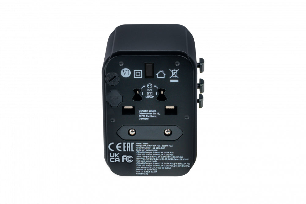 Verbatim 49545 power plug adapter Universal