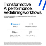 HP ZBook Ultra G1a AMD Ryzen AI Max+ PRO 395 Mobile workstation 35.6 cm (14") Touchscreen 2.8K 128 GB LPDDR5x-SDRAM 4 TB SSD Wi-Fi 7 (802.11be) Windows 11 Pro Silver
