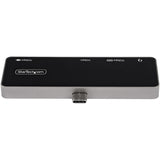 StarTech.com USB C Multiport Adapter - USB-C to 4K 60Hz HDMI 2.0, 100W Power Delivery Pass-Through Charging, 3-Port USB 3.0 Hub, Audio - USB-C Mini Dock - Portable USB Type-C Travel Dock