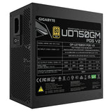 GIGABYTE UD750GM PG5 V2 Power Supply Unit- PCIe Gen 5.1, 80 PLUS Gold, Fully Modular Design, 120mm Fan, ATX 3.1 compatible, EU Plug