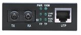 Intellinet Fast Ethernet Media Converter, 10/100Base-Tx to 100Base-Fx (ST) Multi-Mode, 2 km (1.24 mi)