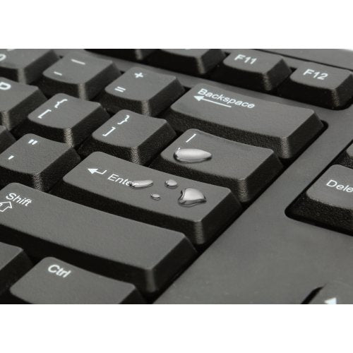 Kensington K64370 keyboard Office USB + PS/2 QWERTY Black