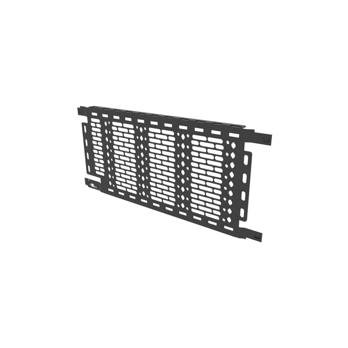 Middle Atlantic Lever Lock Vertical Accessory Mounting Plate with Structured Wiring Pattern