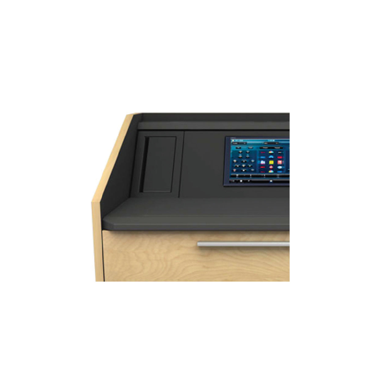 Middle Atlantic L5 Lectern Un-Cut Presenter’s Panel, 43 Inches Wide