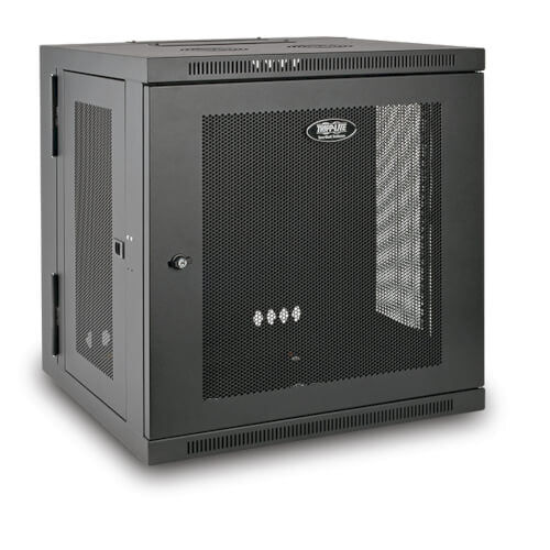 Tripp Lite SmartRack Wall-Mount 12U Rack Hinged Back 20.5" deep Vented Door