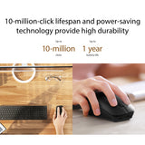 ASUS MD200 /BK mouse Office Ambidextrous RF Wireless + Bluetooth Optical 4200 DPI