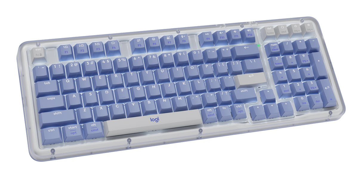 Logitech Alto Keys K98M keyboard Universal RF Wireless + Bluetooth QWERTY US English Lilac