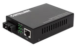 Intellinet Gigabit Ethernet Media Converter 10/100/1000Base-T to 1000Base-SX (SC) Multi-Mode, 550 m (1,800 ft.), Autonegotiation