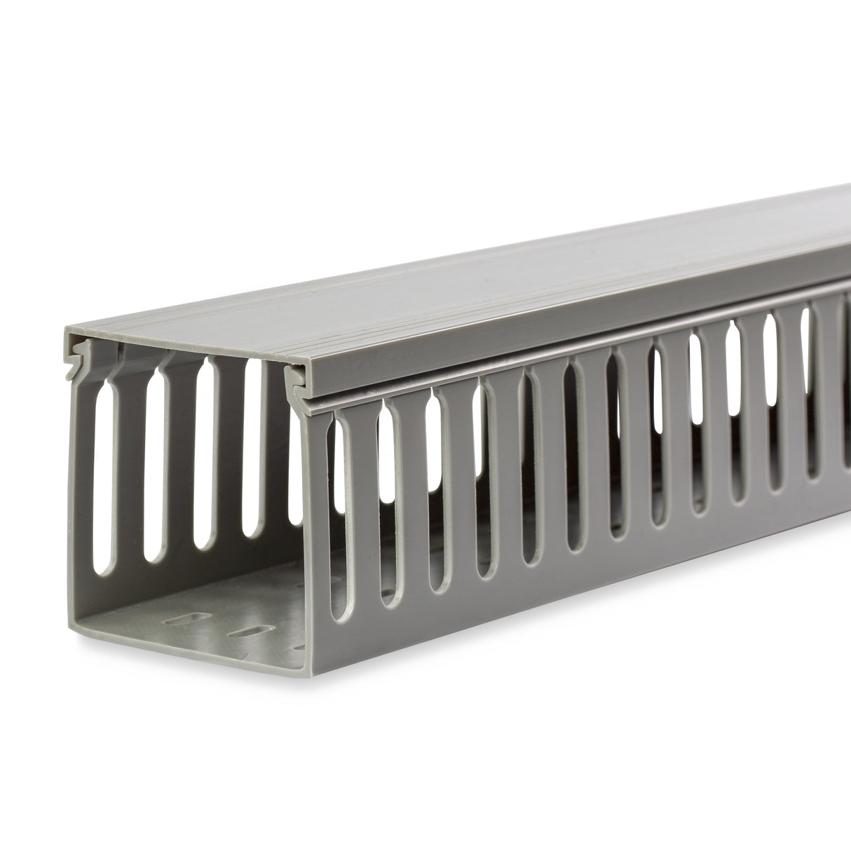 StarTech.com 3x3in Open Slot Wiring Cable Raceway Duct with Cover, Server Rack Cable Management, Cable Cover Duct, Cord Hider / Organizer, PVC Cable Manager - TAA Compliant