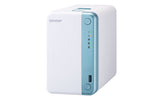 QNAP TS-251D NAS Tower Intel® Celeron® J4005 2 GB DDR4 0 TB QNAP Turbo System Blue, White