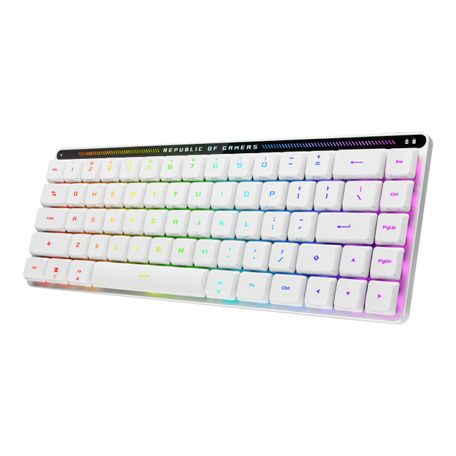 ASUS ROG Falchion RX Low Profile keyboard Gaming USB + RF Wireless + Bluetooth White