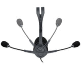 Logitech 981-000612 headphones/headset Wired Head-band Office/Call center Black