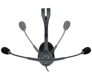 Logitech 981-000612 headphones/headset Wired Head-band Office/Call center Black