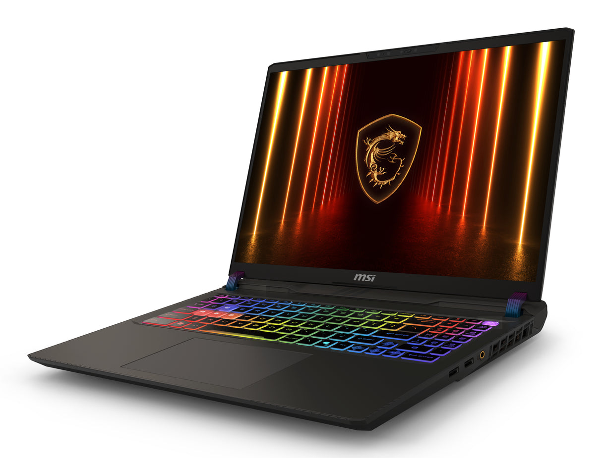 MSI Vector 16 HX AI A2XWIG-034CA Intel Core Ultra 9 275HX Laptop 40.6 cm (16") Quad HD+ 32 GB DDR5-SDRAM 1 TB SSD NVIDIA GeForce RTX 5080 Wi-Fi 6E (802.11ax) Windows 11 Home Grey