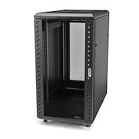 StarTech.com 25U Enterprise-Grade Flat Pack Server Rack Cabinet, 19in Enclosed 4-Post Rack with 29in (75cm) Mounting Depth and 1764lb (800kg) Weight Capacity