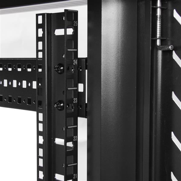 StarTech.com 25U Enterprise-Grade Flat Pack Server Rack Cabinet, 19in Enclosed 4-Post Rack with 29in (75cm) Mounting Depth and 1764lb (800kg) Weight Capacity