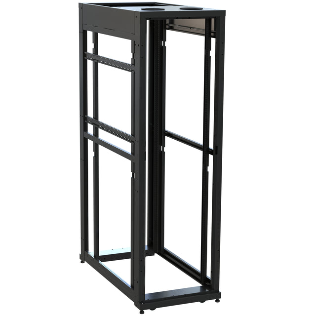 Middle Atlantic 42 RU SNE Series Rack Frame, 48 Inches Deep, 24 Inches Wide with 10-32 Rackrail