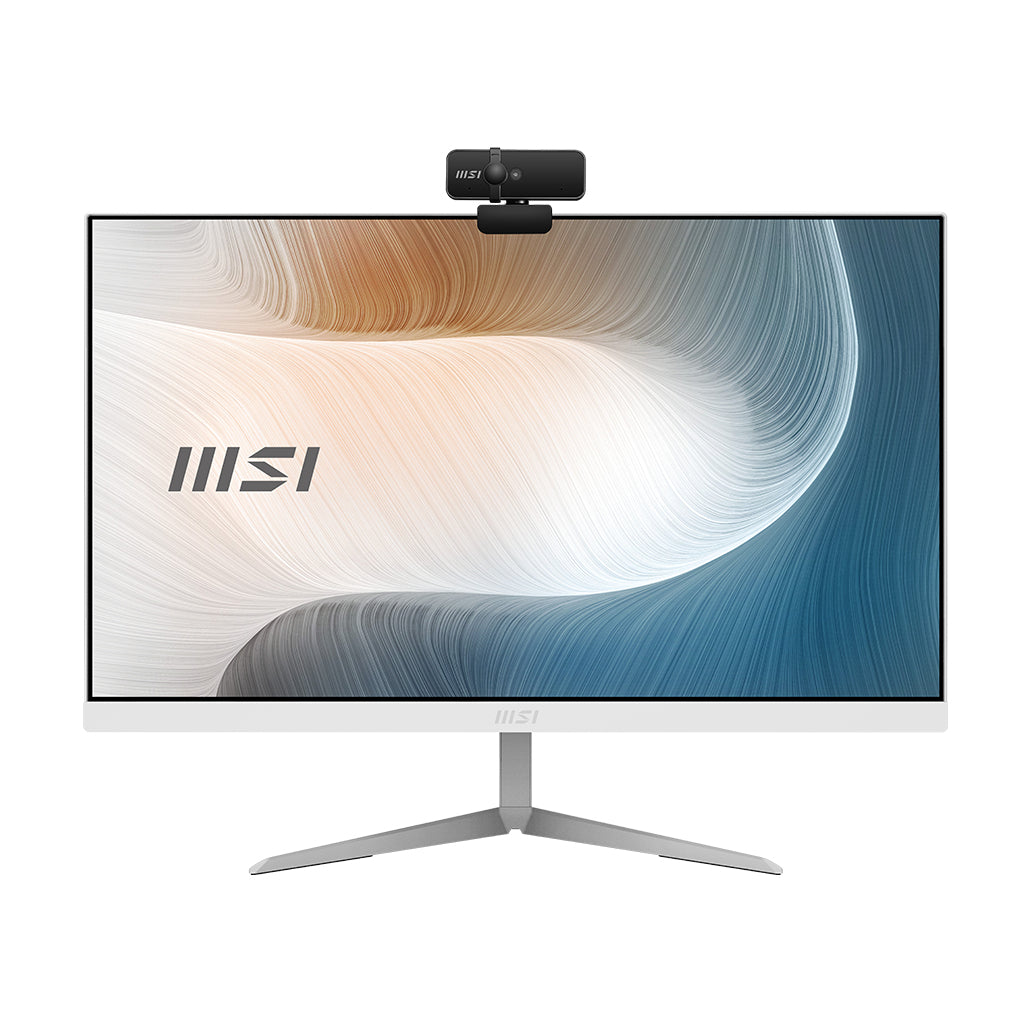 MSI Modern 11M-257US Intel® Core™ i3 i3-1115G4 60.5 cm (23.8") 1920 x 1080 pixels All-in-One PC 8 GB DDR4-SDRAM 256 GB SSD Windows 10 Home Wi-Fi 6 (802.11ax) White