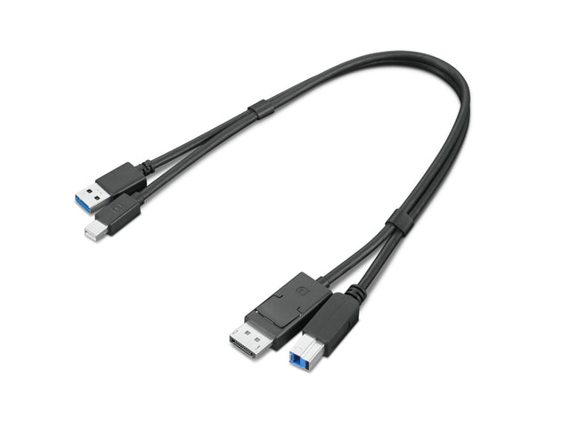 Lenovo 4X91D11453 USB cable USB 3.2 Gen 1 (3.1 Gen 1) 0.43 m USB A USB B Black
