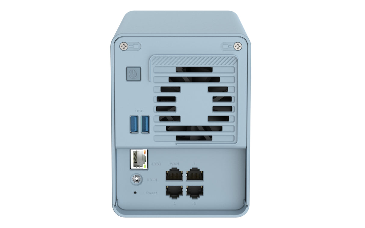 QNAP QMiroPlus-201W NAS Desktop Intel® Celeron® J4125 4 GB DDR4 0 TB QNAP Turbo System Blue