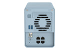 QNAP QMiroPlus-201W NAS Desktop Intel® Celeron® J4125 4 GB DDR4 0 TB QNAP Turbo System Blue
