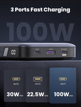 Ugreen 25188 power bank 20000 mAh Grey