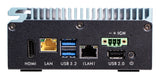 Shuttle Edge PC SPCEL02 , Intel Celeron J6412, 1x HDMI, 2x 2.5G LAN, 1x COM, DIO (4x in, 4x out), 3x USB, 2x M.2, 12-24V, 24/7 permanent operation, fanless, incl. VESA & DIN-RAIL mount