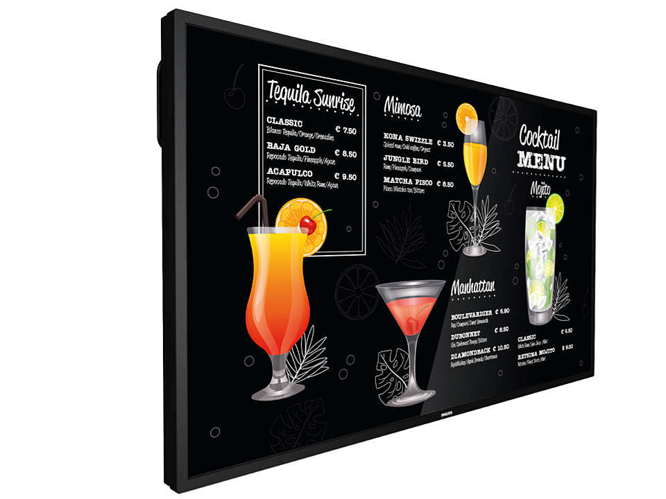Philips 43BDL3017P/00 Signage Display Digital signage flat panel 109.2 cm (43") IPS 700 cd/m² 4K Ultra HD Black