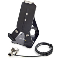 StarTech.com Secure Tablet Stand w/ K-Slot Cable Lock - Locking Tablet Holder for 7.9"-13" Tablets - Universal Adjustable Tablet Mount for Desk/Surface - Lockable Anti-Theft Security Mount - TAA