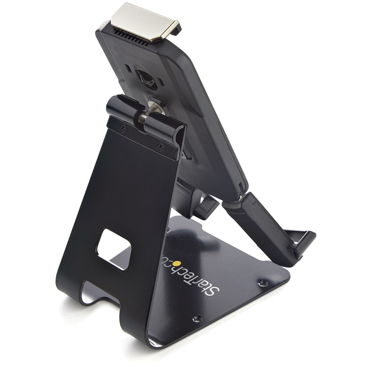 StarTech.com Secure Tablet Stand w/ K-Slot Cable Lock - Locking Tablet Holder for 7.9"-13" Tablets - Universal Adjustable Tablet Mount for Desk/Surface - Lockable Anti-Theft Security Mount - TAA