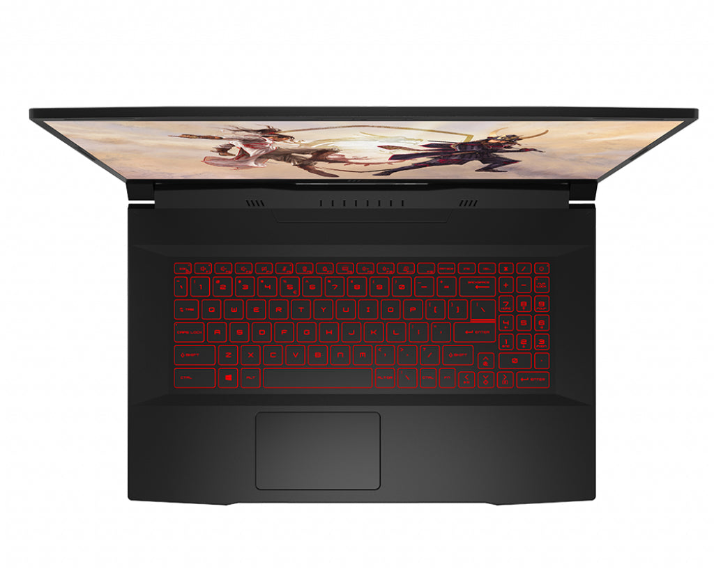 MSI Gaming GF76 11UC-052CA Katana Intel® Core™ i7 i7-11800H Laptop 43.9 cm (17.3") Full HD 16 GB DDR4-SDRAM 512 GB SSD NVIDIA GeForce RTX 3050 Wi-Fi 6 (802.11ax) Windows 10 Home Black