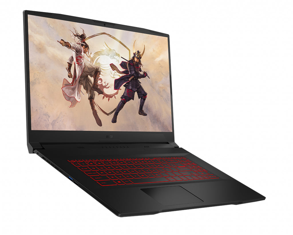 MSI Gaming GF76 11UC-052CA Katana Intel® Core™ i7 i7-11800H Laptop 43.9 cm (17.3") Full HD 16 GB DDR4-SDRAM 512 GB SSD NVIDIA GeForce RTX 3050 Wi-Fi 6 (802.11ax) Windows 10 Home Black