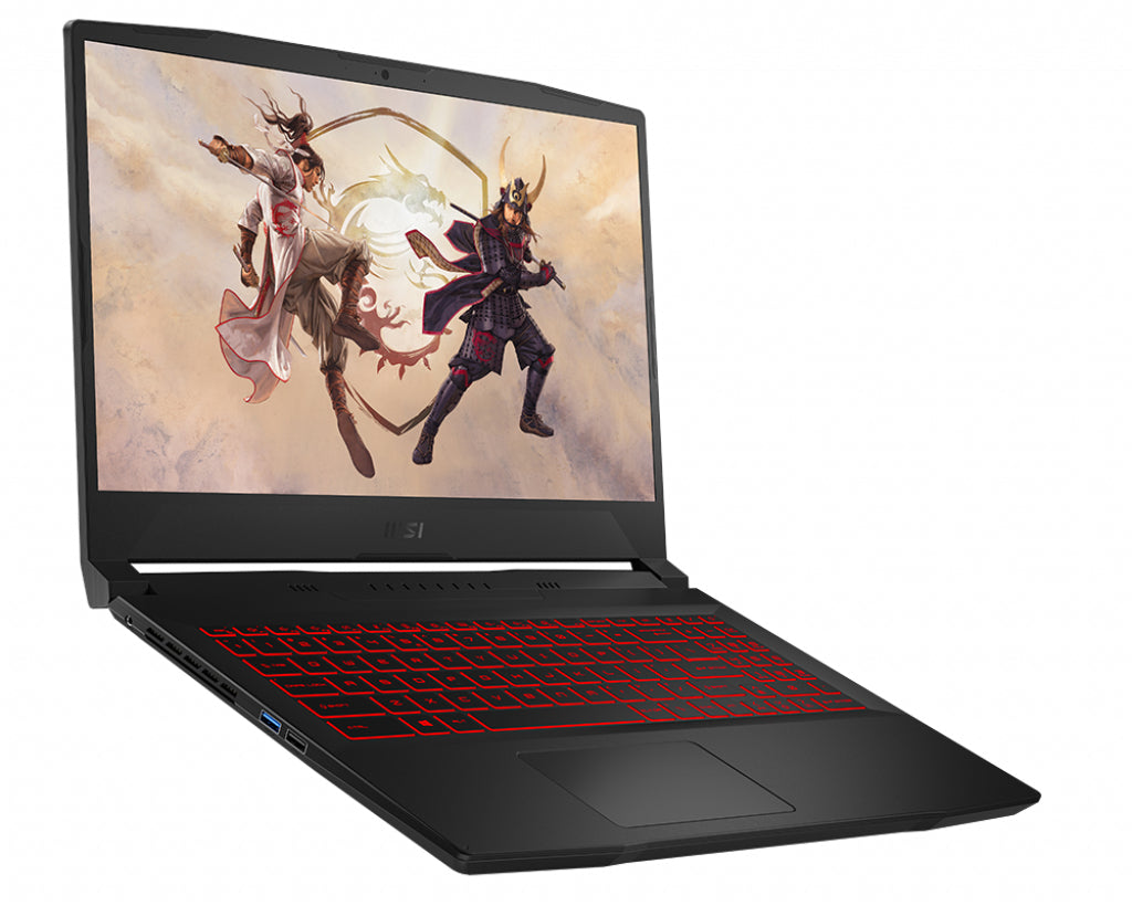MSI Gaming GF66 11UD-002 Katana Intel® Core™ i7 i7-11800H Laptop 39.6 cm (15.6") Full HD 16 GB DDR4-SDRAM 512 GB SSD NVIDIA GeForce RTX 3050 Ti Wi-Fi 6 (802.11ax) Windows 10 Home Black