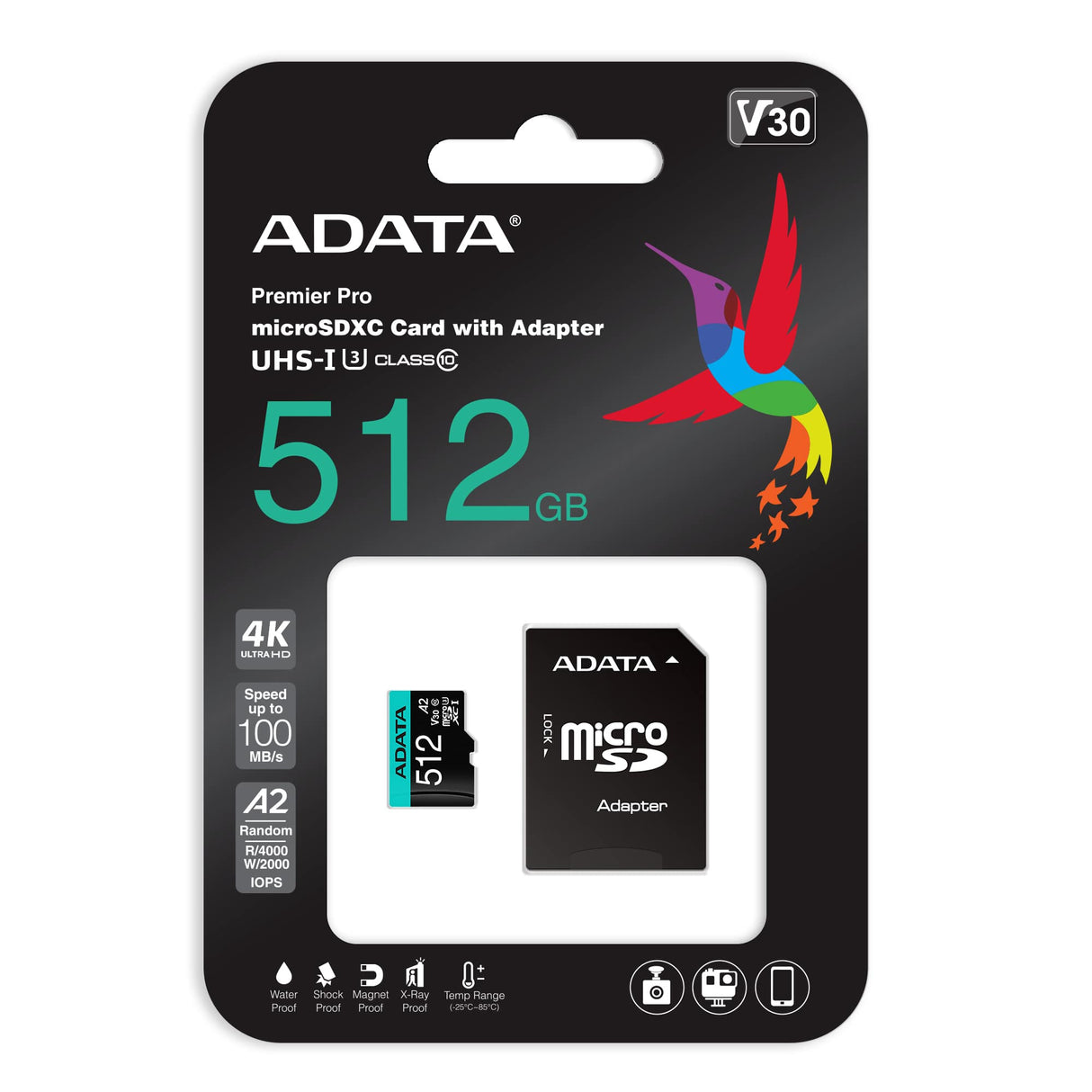 ADATA Premier Pro 512 GB MicroSDXC UHS Class 10