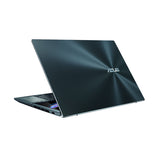 ASUS Zenbook Pro Duo 15 OLED UX582HS-XH99T-CA Intel® Core™ i9 i9-11900H Laptop 39.6 cm (15.6") Touchscreen 4K Ultra HD 32 GB DDR4-SDRAM 1 TB SSD NVIDIA GeForce RTX 3080 Wi-Fi 6 (802.11ax) Windows 11 Pro Blue