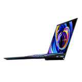 ASUS Zenbook Pro Duo 15 OLED UX582HS-XH99T-CA Intel® Core™ i9 i9-11900H Laptop 39.6 cm (15.6") Touchscreen 4K Ultra HD 32 GB DDR4-SDRAM 1 TB SSD NVIDIA GeForce RTX 3080 Wi-Fi 6 (802.11ax) Windows 11 Pro Blue
