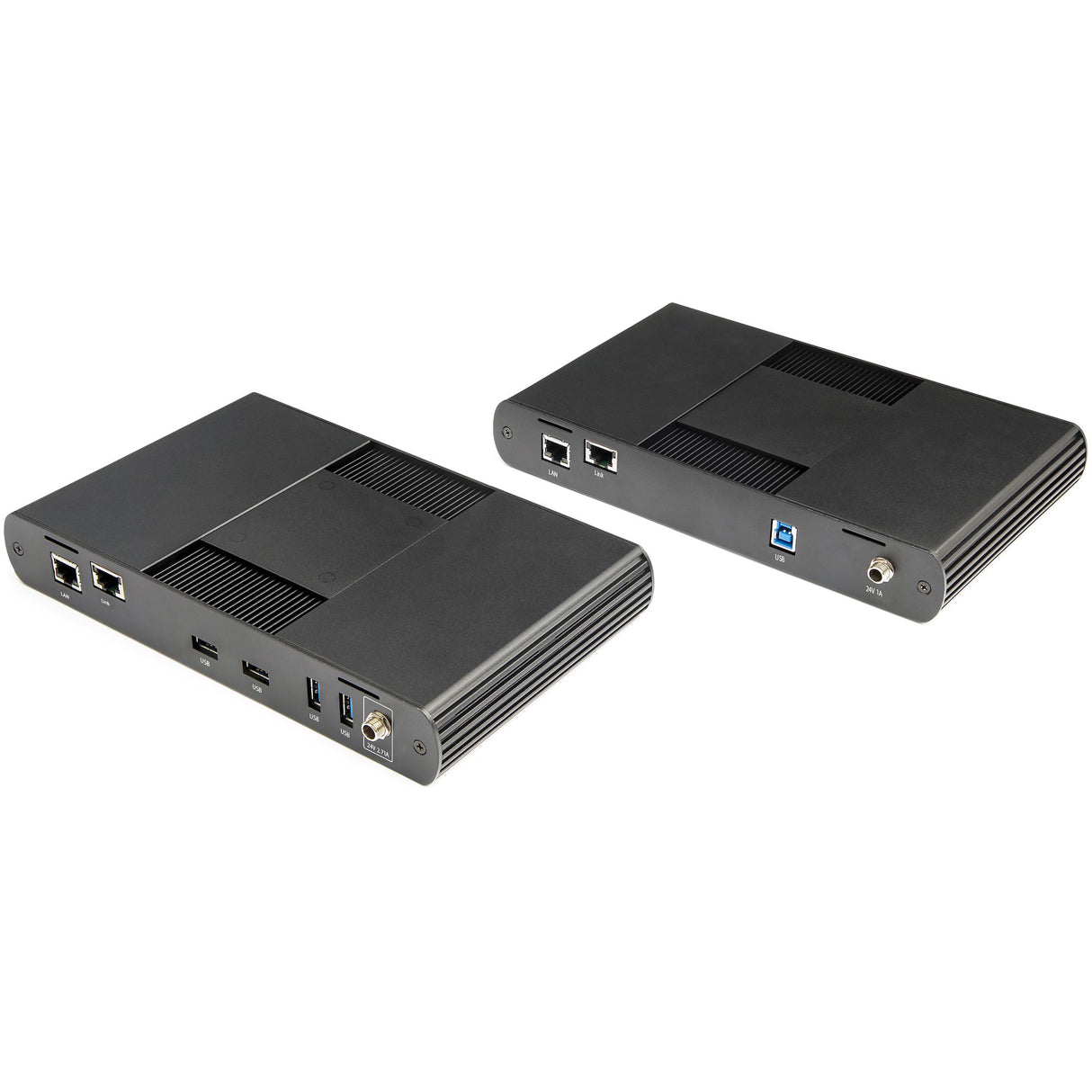 StarTech.com 4-Port USB 3.0 Extender Hub with 1x Gigabit Ethernet Port Extension over Single Cat6a/Cat7 Cable (RJ45) - 330ft (100m) - USB Extender Kit (USB-A) - 5Gbps USB 3.2/3.1 Gen 1
