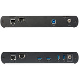StarTech.com 4-Port USB 3.0 Extender Hub with 1x Gigabit Ethernet Port Extension over Single Cat6a/Cat7 Cable (RJ45) - 330ft (100m) - USB Extender Kit (USB-A) - 5Gbps USB 3.2/3.1 Gen 1